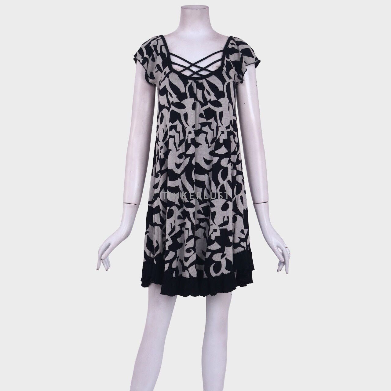 Private Collection Black & Grey Mini Dress