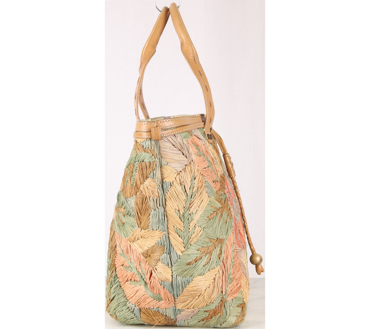 Liz Claiborne Multi Colour Straw Shoulder Bag