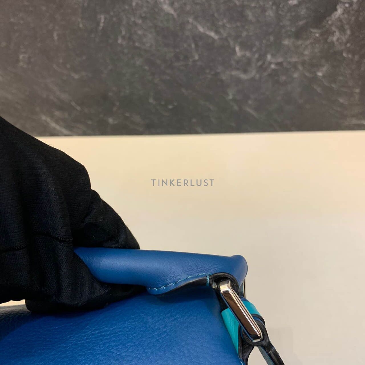 Loewe Puzzle Small Tricolor Blue/Navy/Black 2019 Satchel