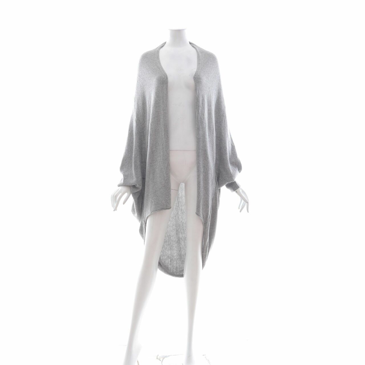 Express Grey Knit Batwing Outerwear