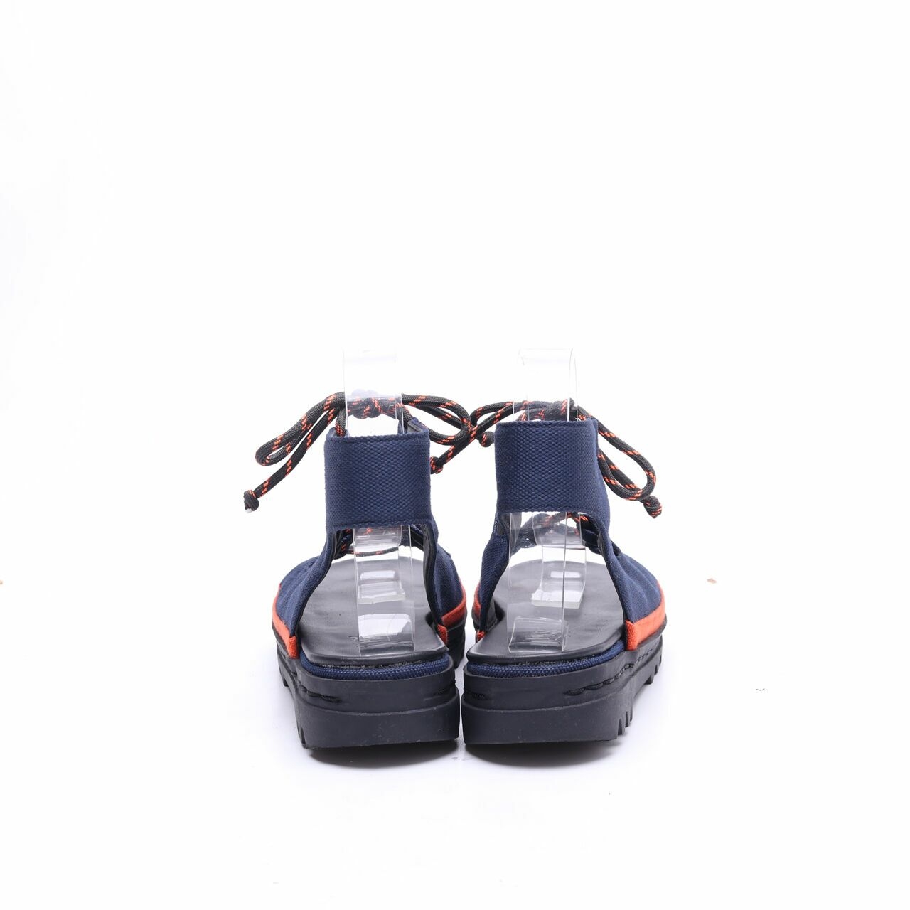 MKS' Navy & Orange Ghillie Sandals