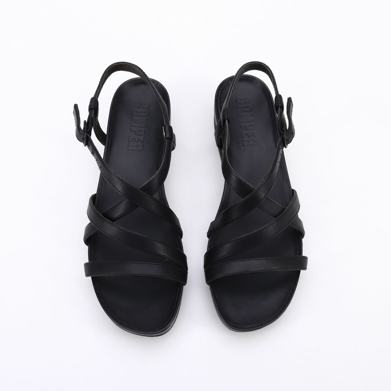 Camper Ultrasoft Negro Black Heeled Sandals