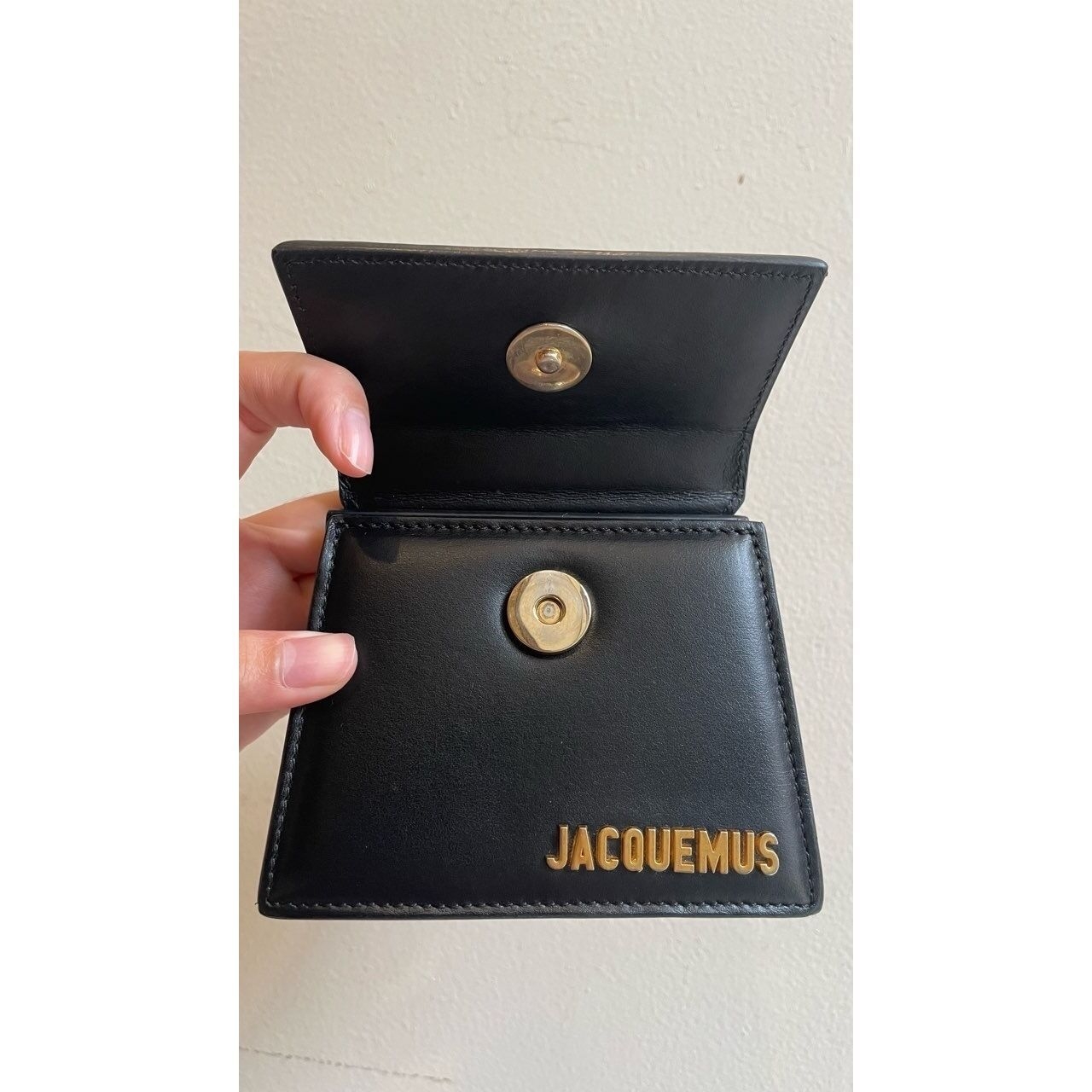 Jacquemus Gold & Black Handbag