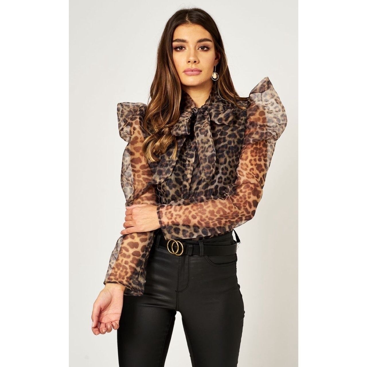 Zara Leopard Printed Blouse