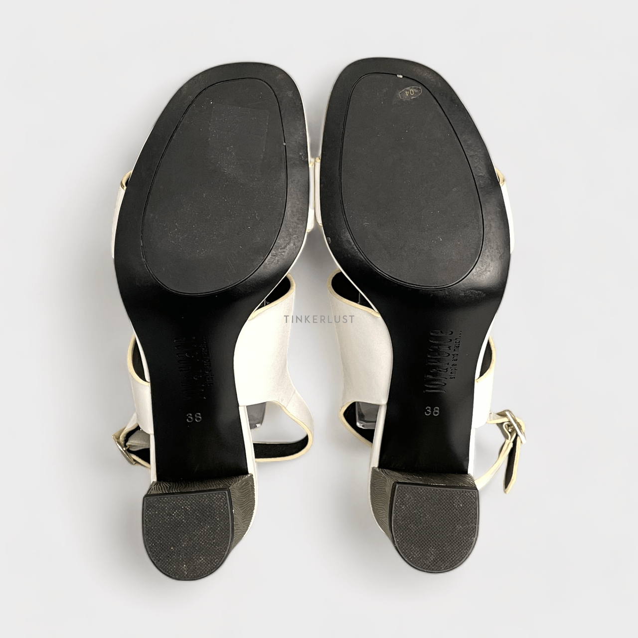 Staccato Black & White Heels