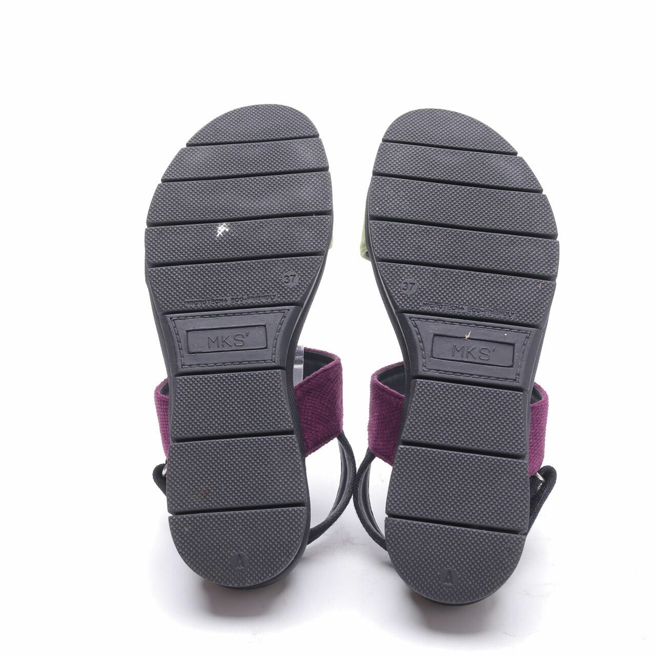 MKS Green & Purple Strap Back Sandals