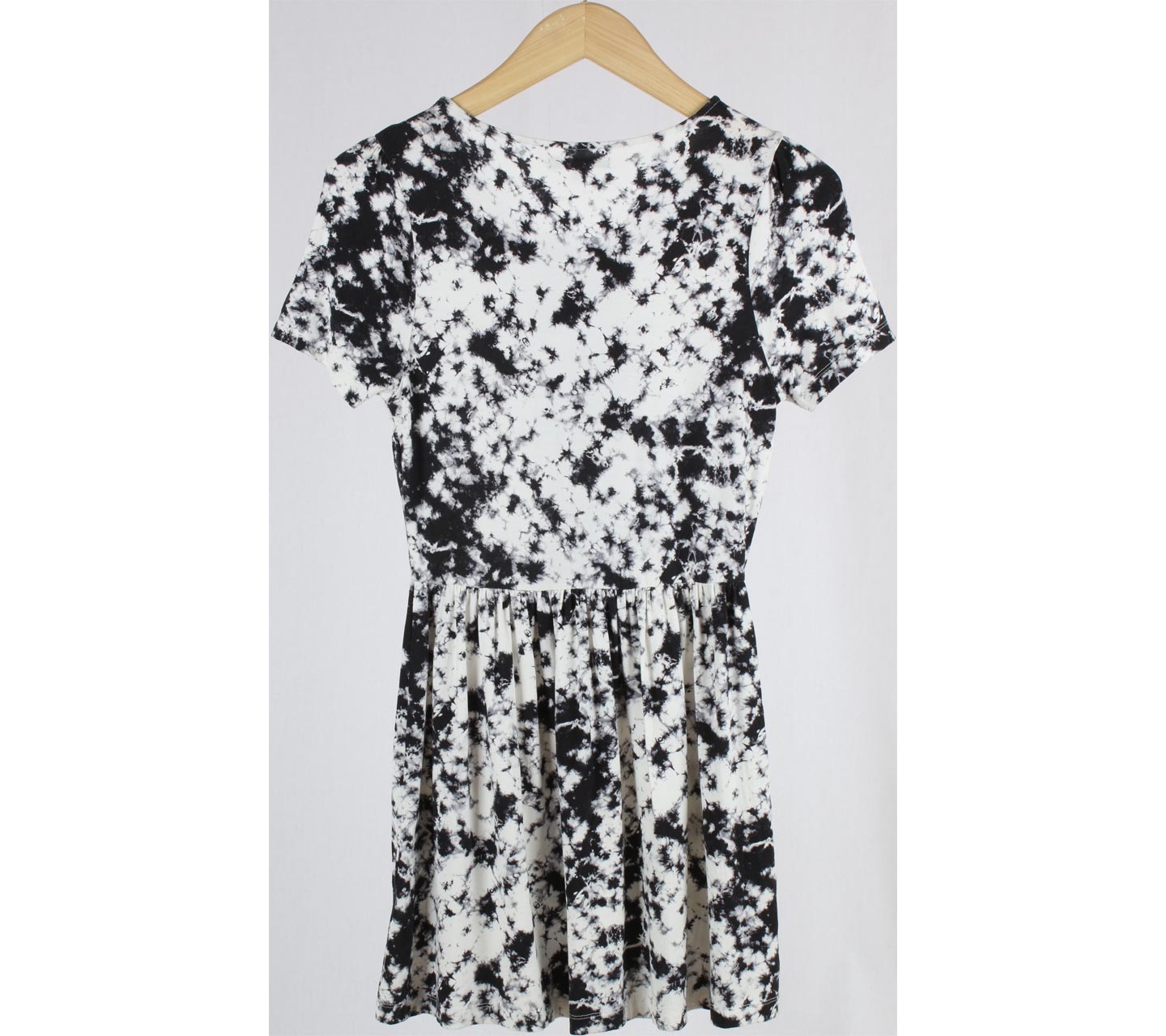 Insight Off White And Black Abstract Mini Dress