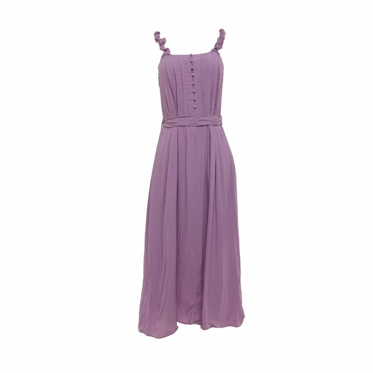 & Other Stories Purple Midi Dress