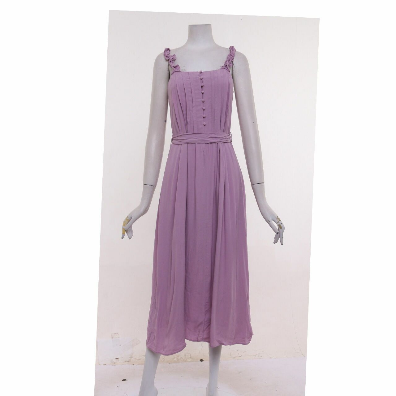 & Other Stories Purple Midi Dress