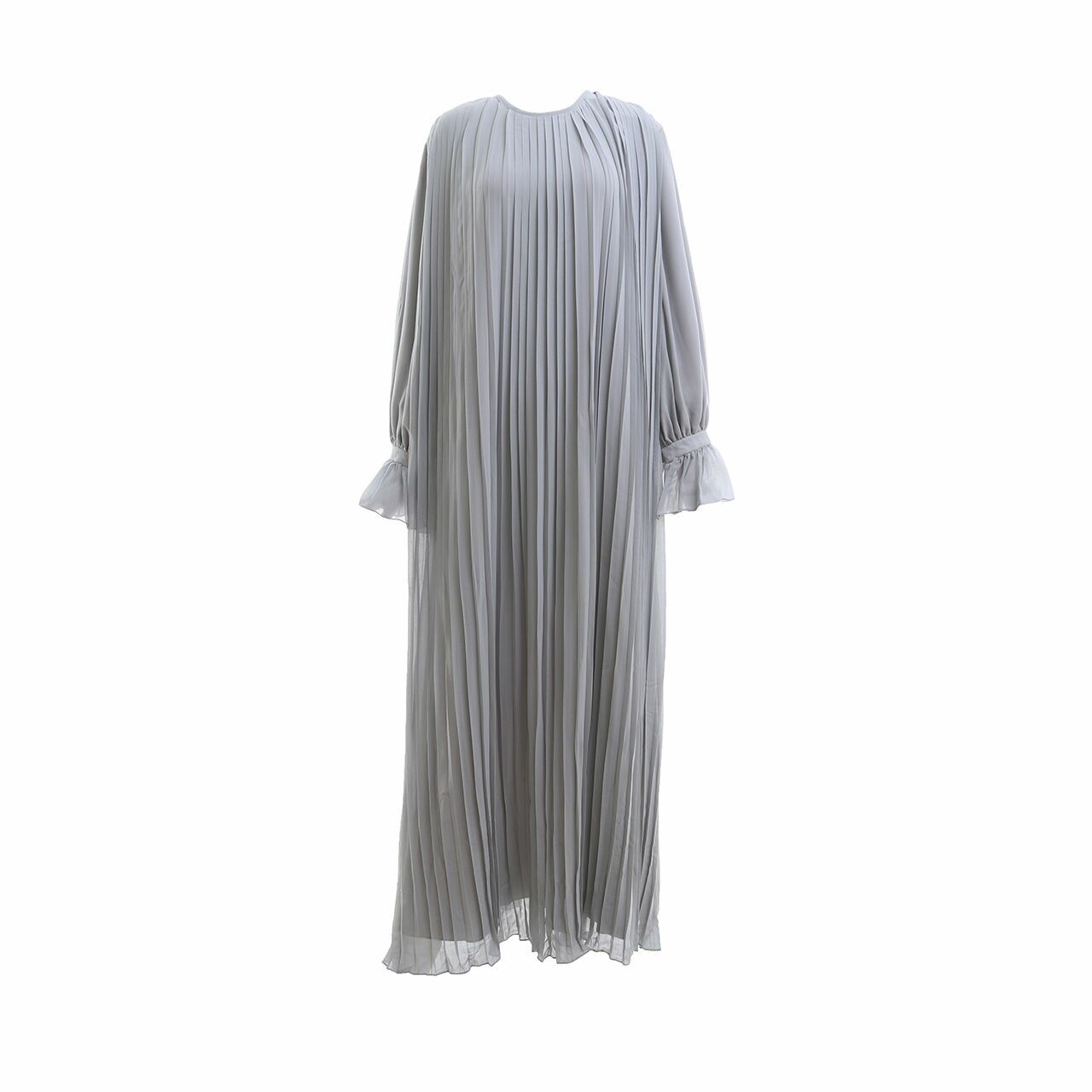 Riamiranda Grey Pleated Long Dress