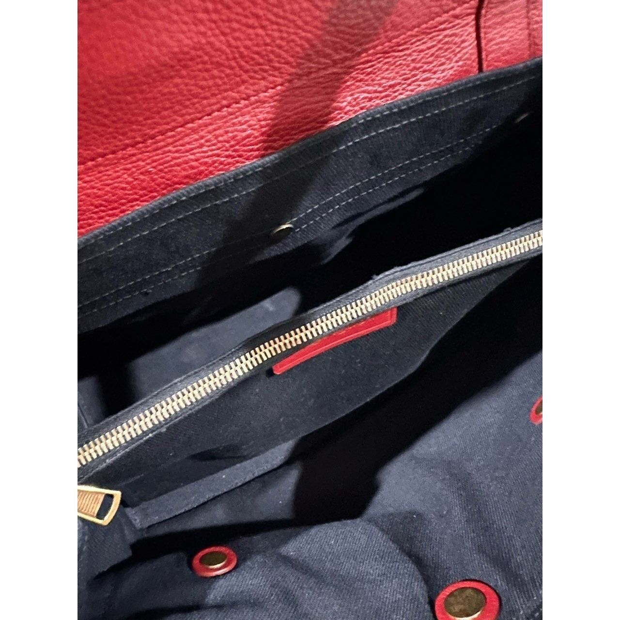 Yves Saint Laurent Red Tote Bag