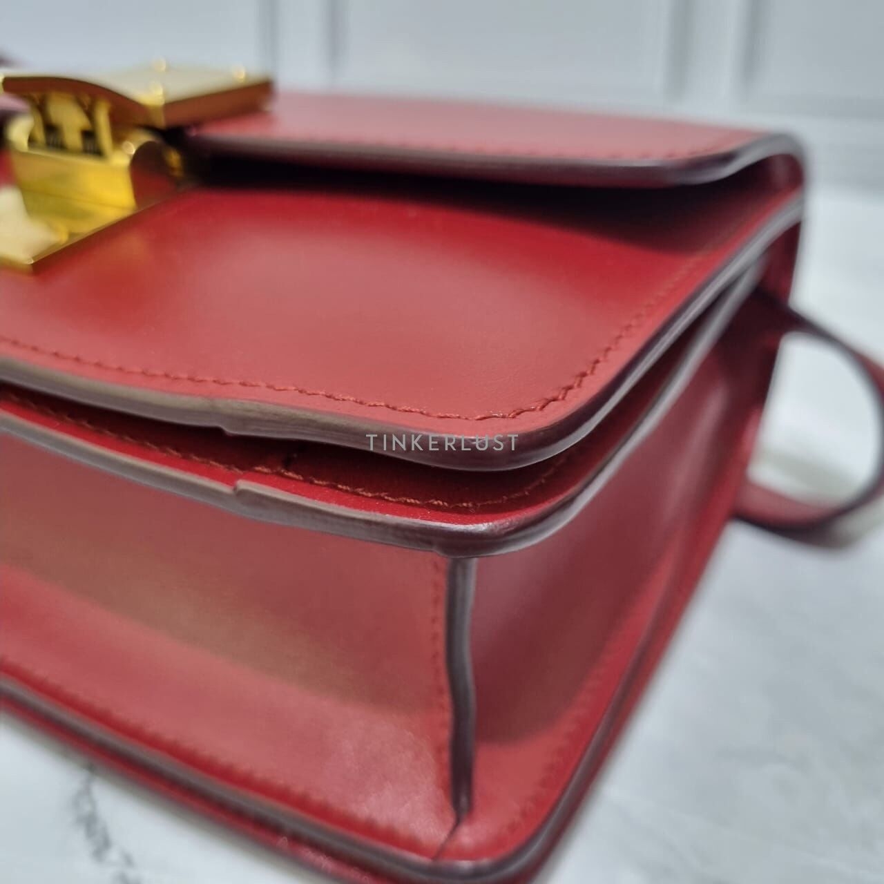 Celine Box Calfskin Small/Mini Classic Flap Bag GHW Sling Bag