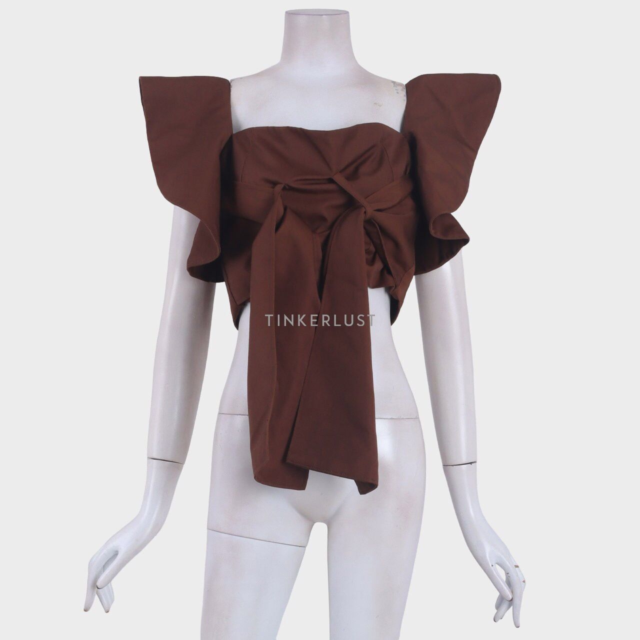 Maryalle Brown Cropped Blouse