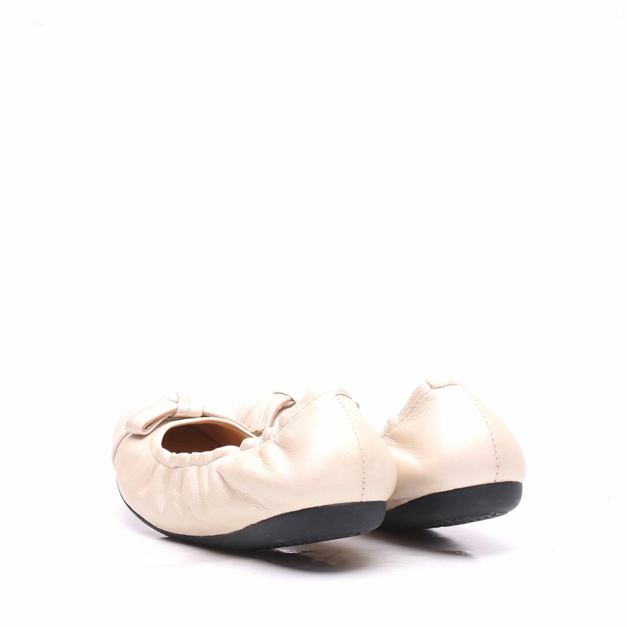 Geox Cream Ballerina Flats