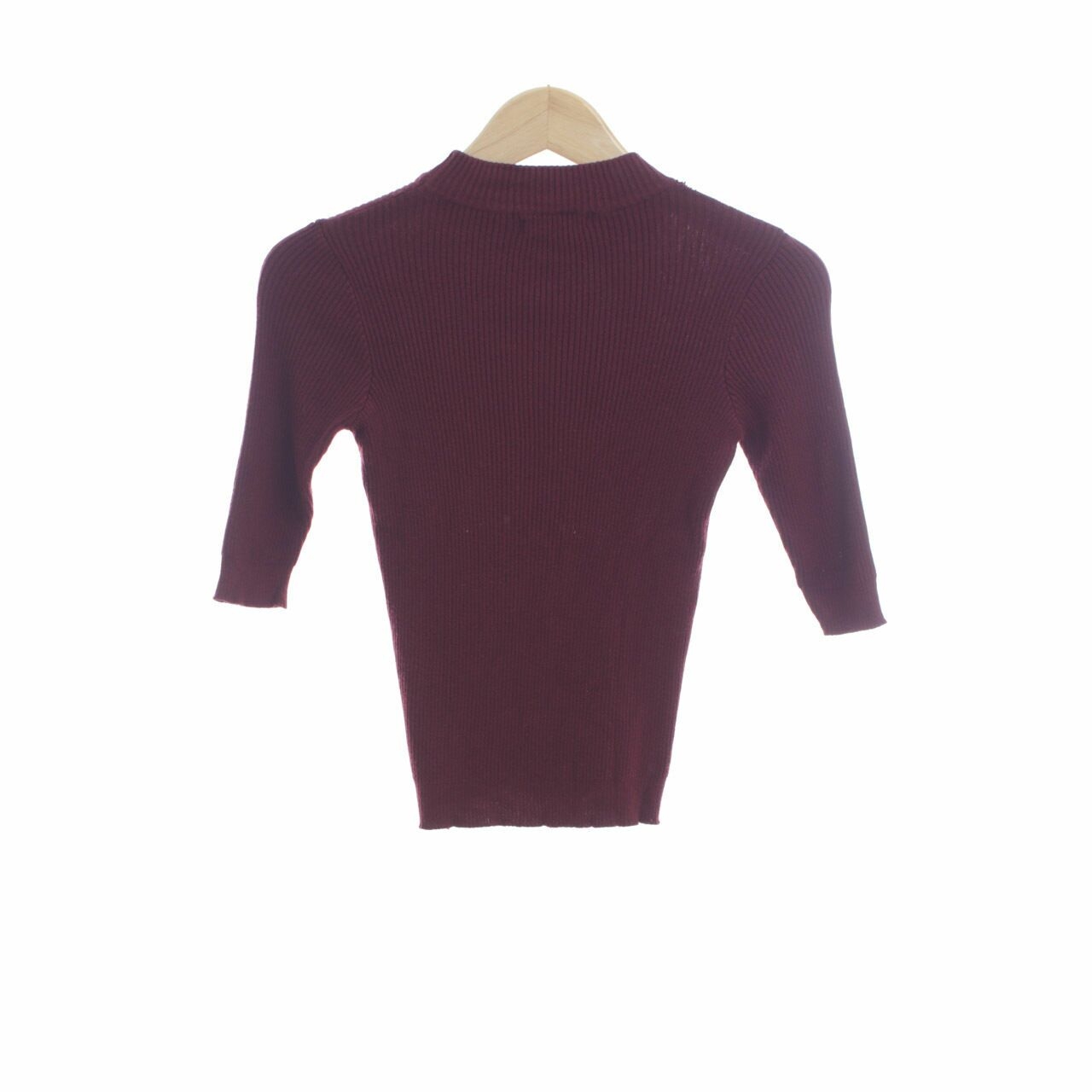 Accent Maroon Blouse