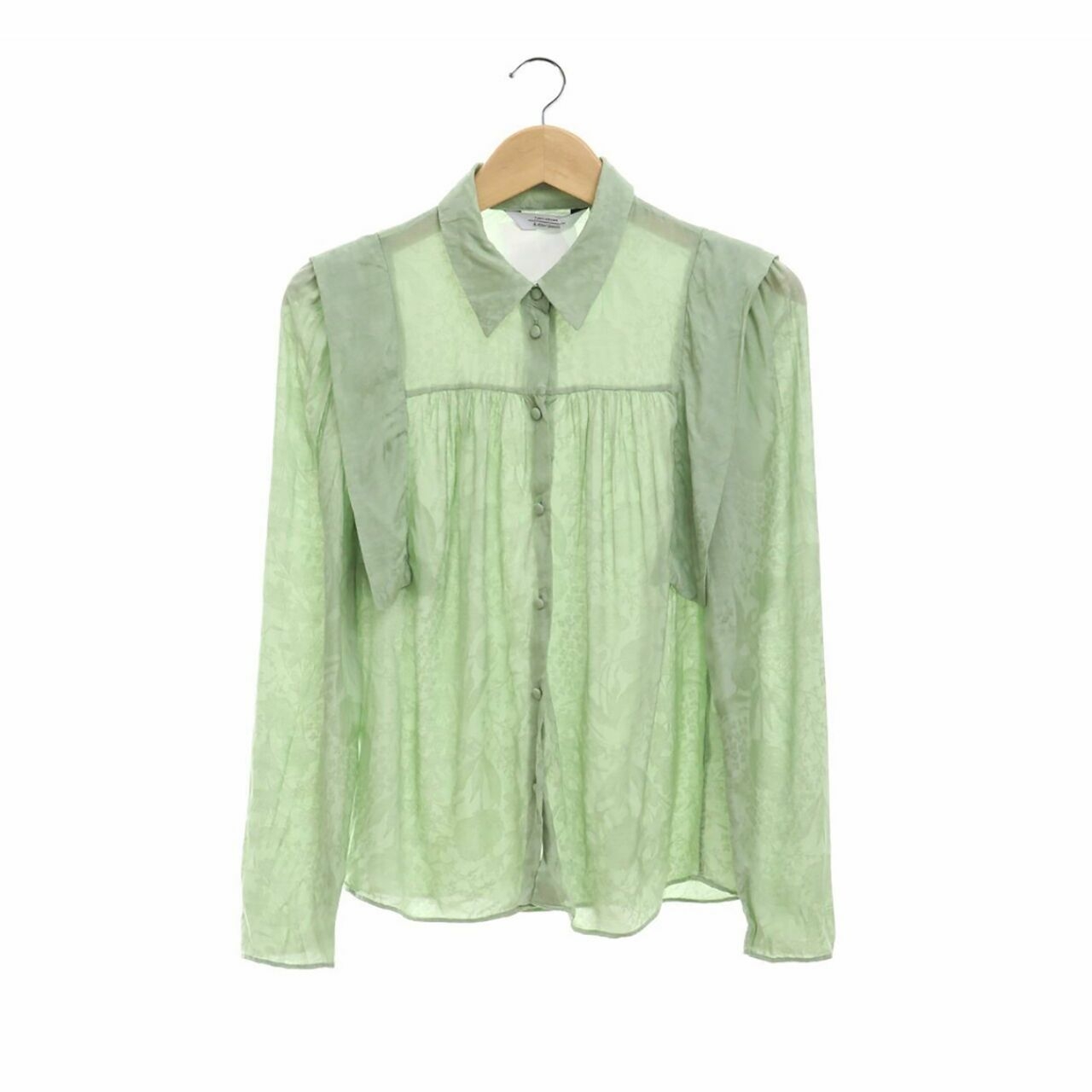 & Other Stories Sage Green Blouse