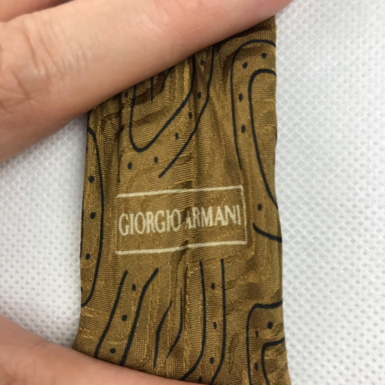 Giorgio Armani Gold & Black Dasi