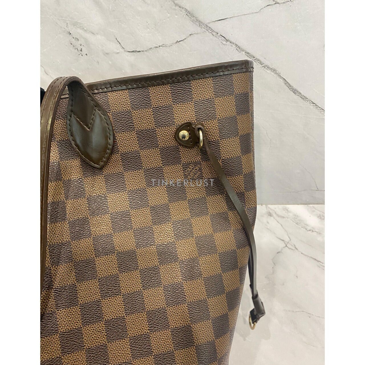 Louis Vuitton Neverfull MM Damier GHW 2015 Tote Bag