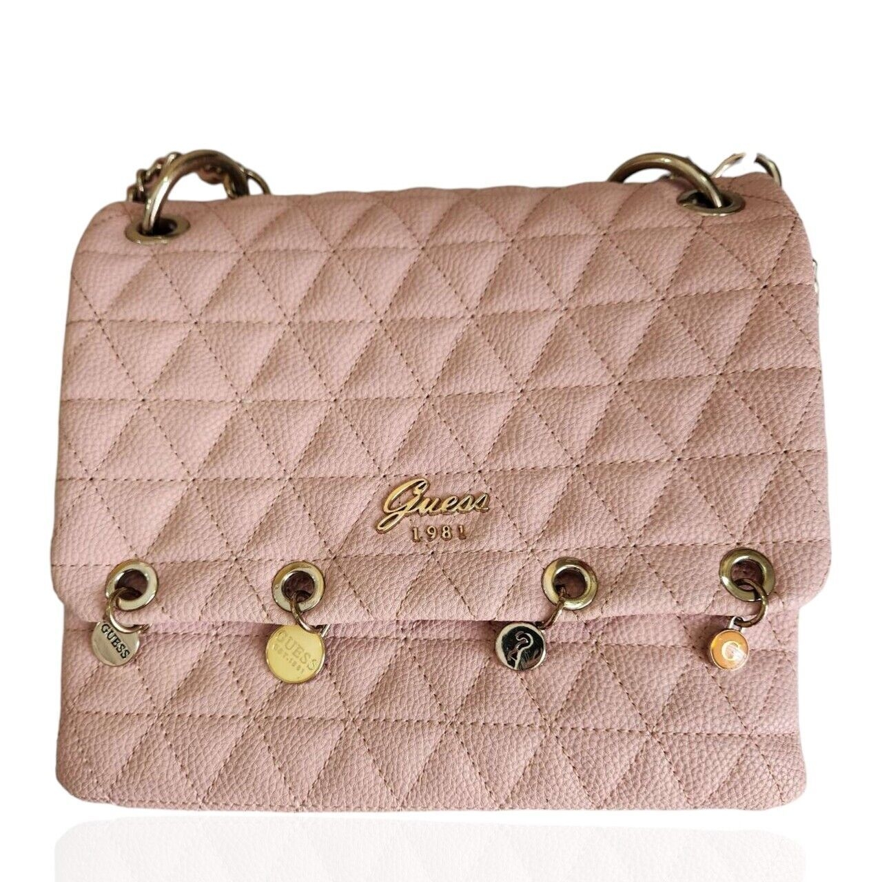Guess Collection Dusty Pink Plaid Sling Bag