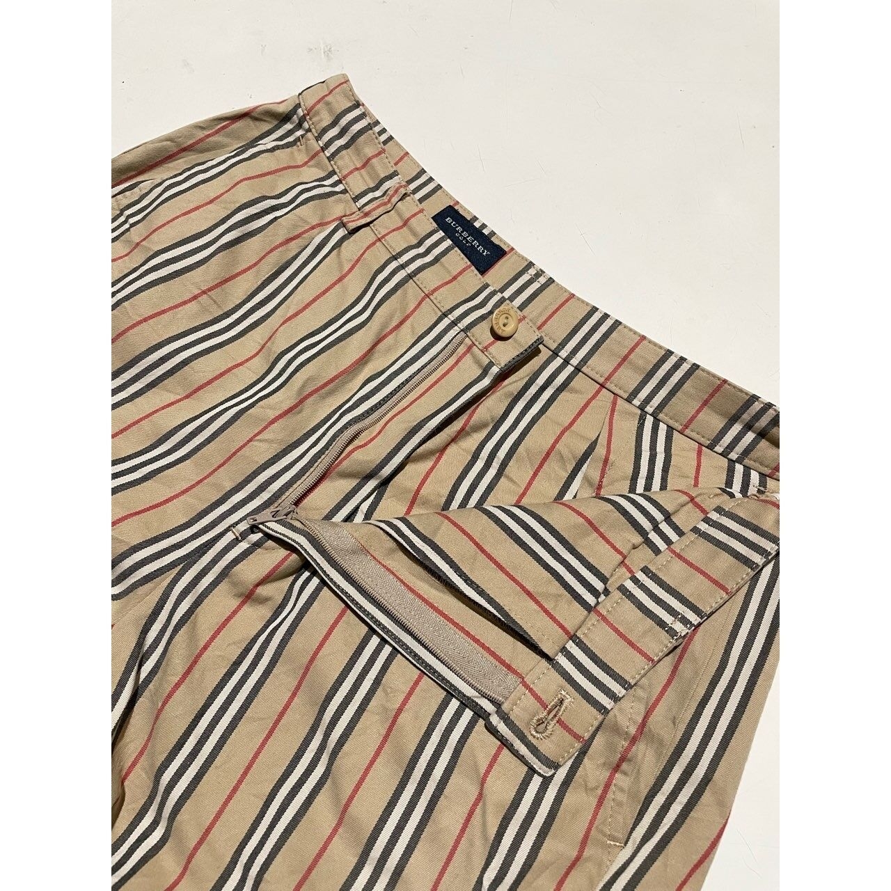 Burberry Golf Multicolour Plaid Long Pants