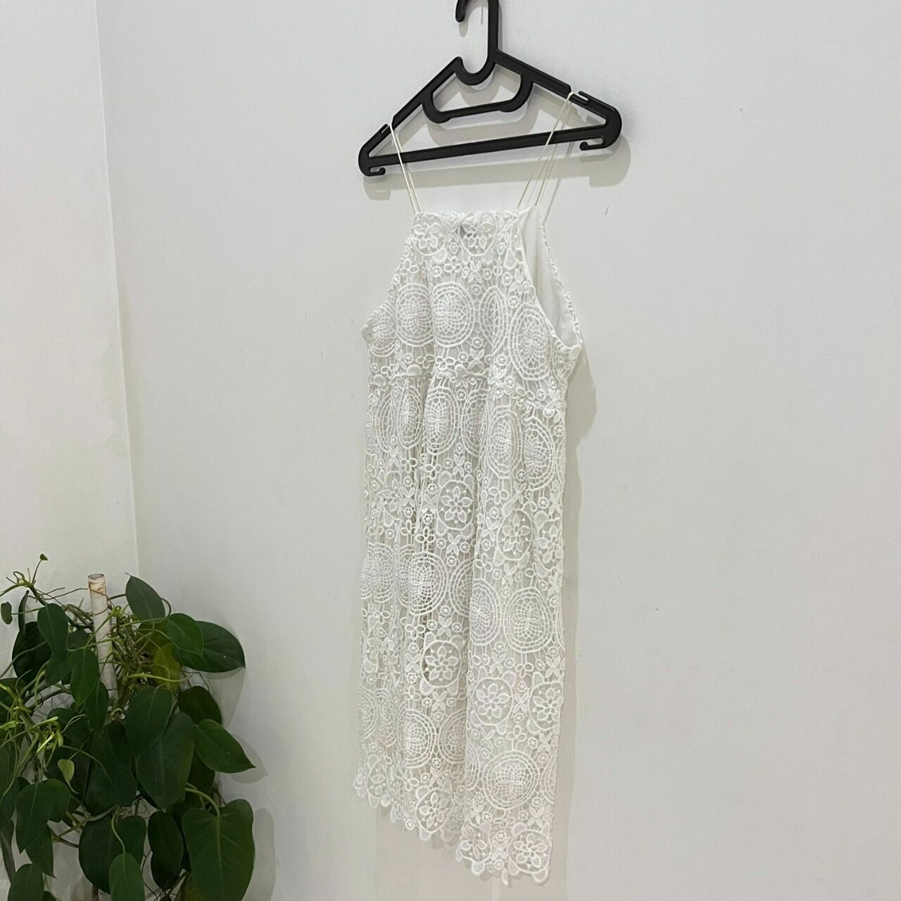 Tobi White Lace Midi Dress