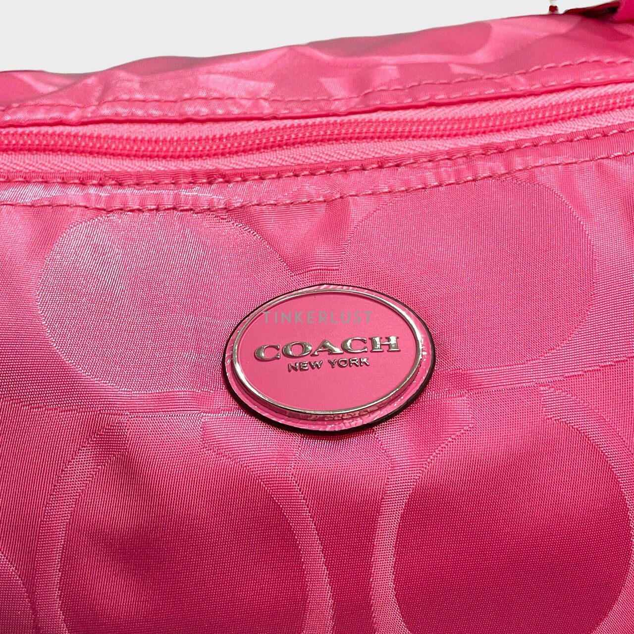 Coach Weekender Pink Pouch & Tote Bag