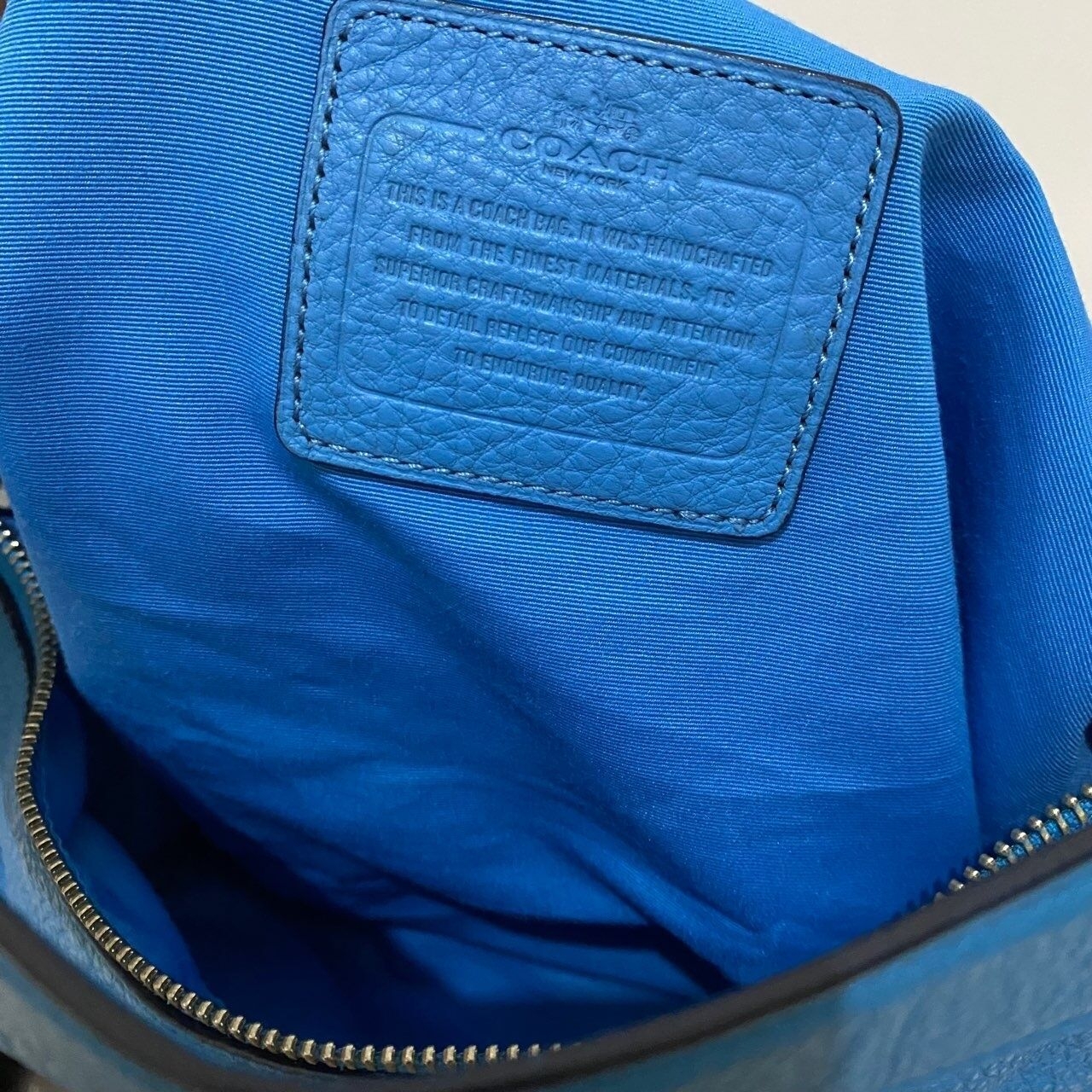 Coach Blue Shoulder Bag