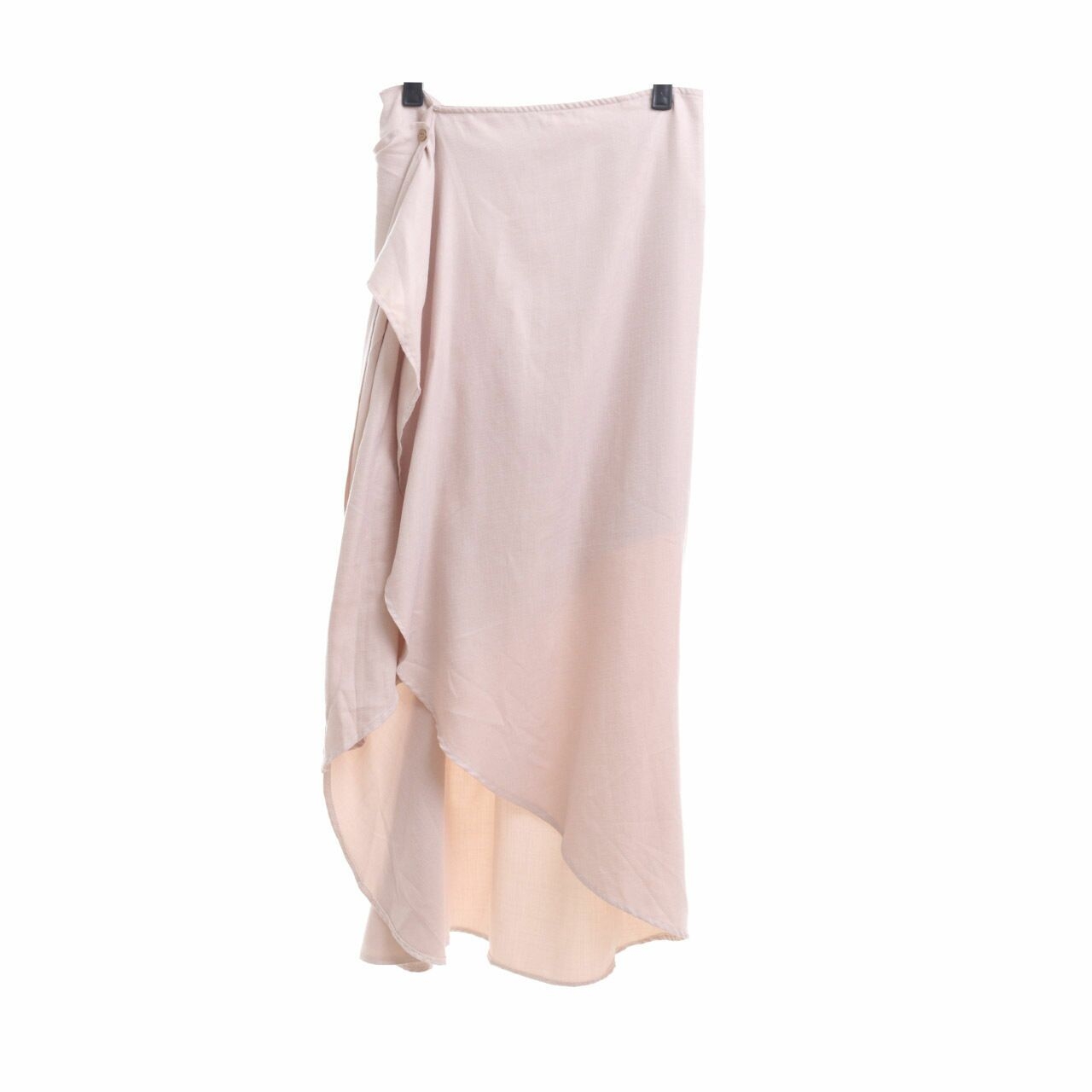 Olin's Closet Beige Wrap Midi Skirt