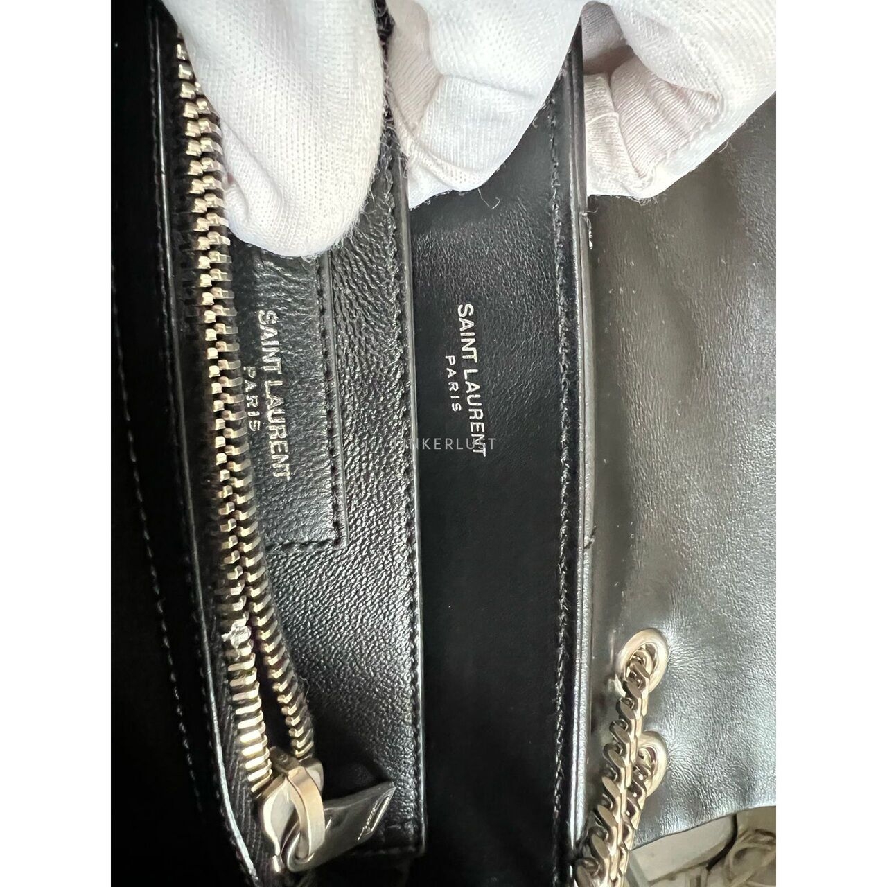 Saint Laurent Loulou Small Black Calfskin SHW Shoulder Bag