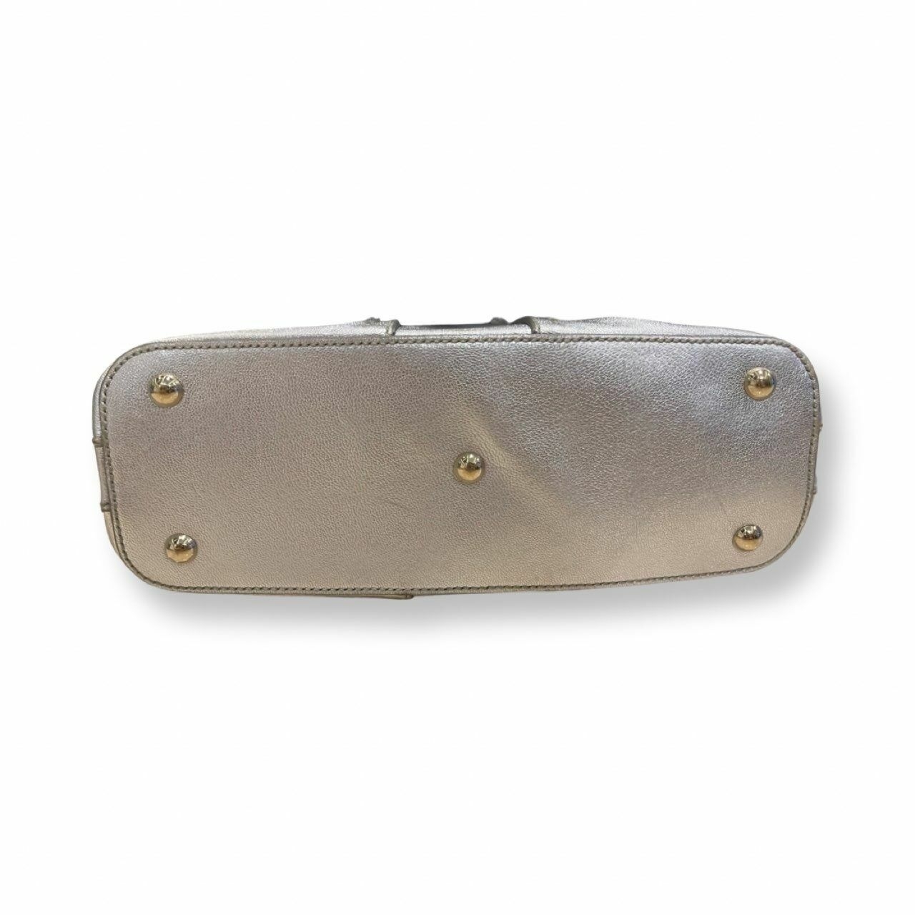 Yves Saint Laurent Leather Muse Metallic Silver Handbag