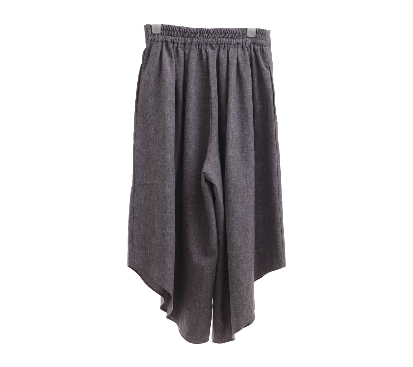 Etoffe Grey Cropped Cullotes Pants