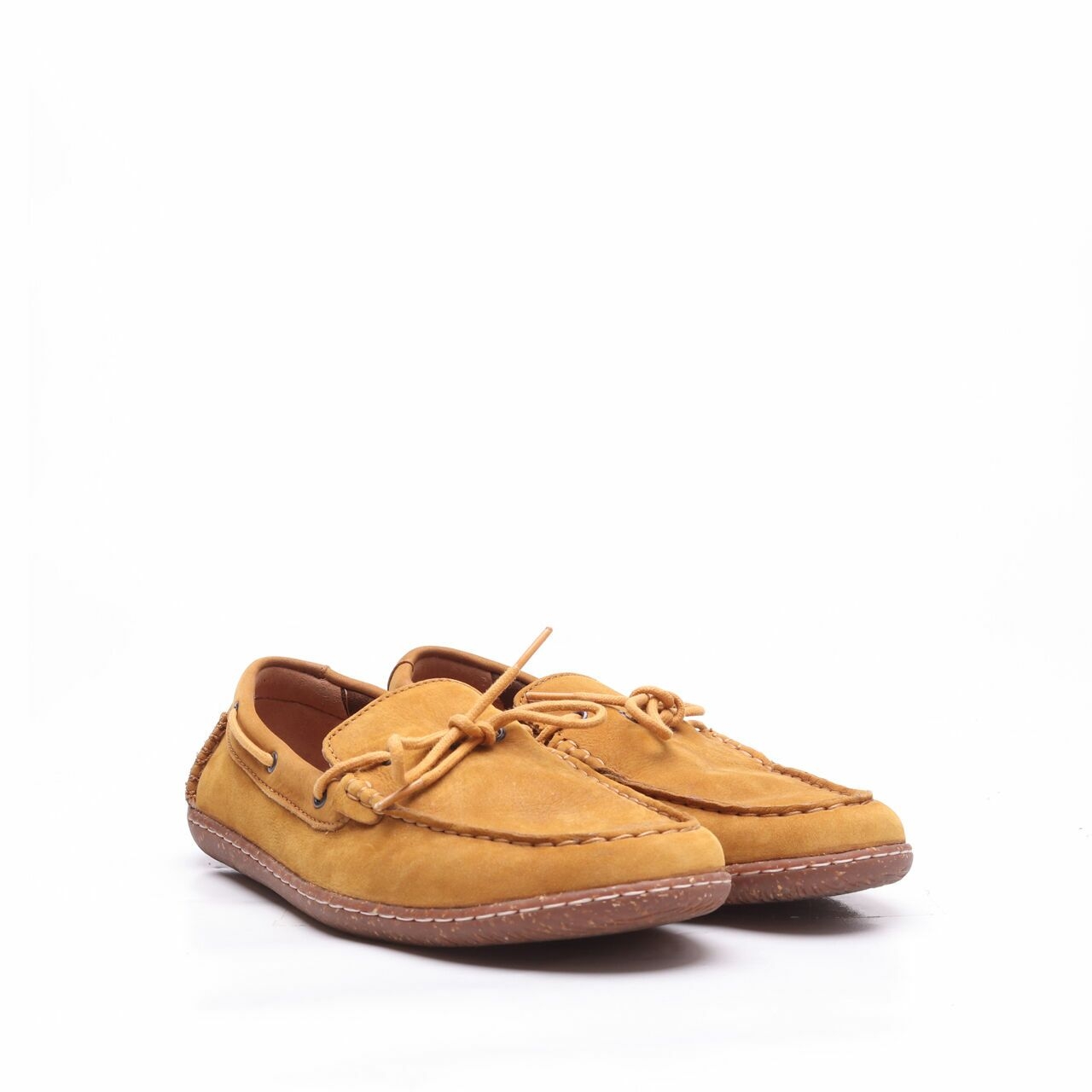 Clarks Mustard Loafers