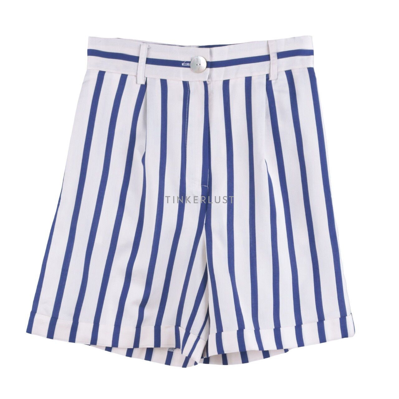 Jaspal Blue & Cream Stripes Short Pants