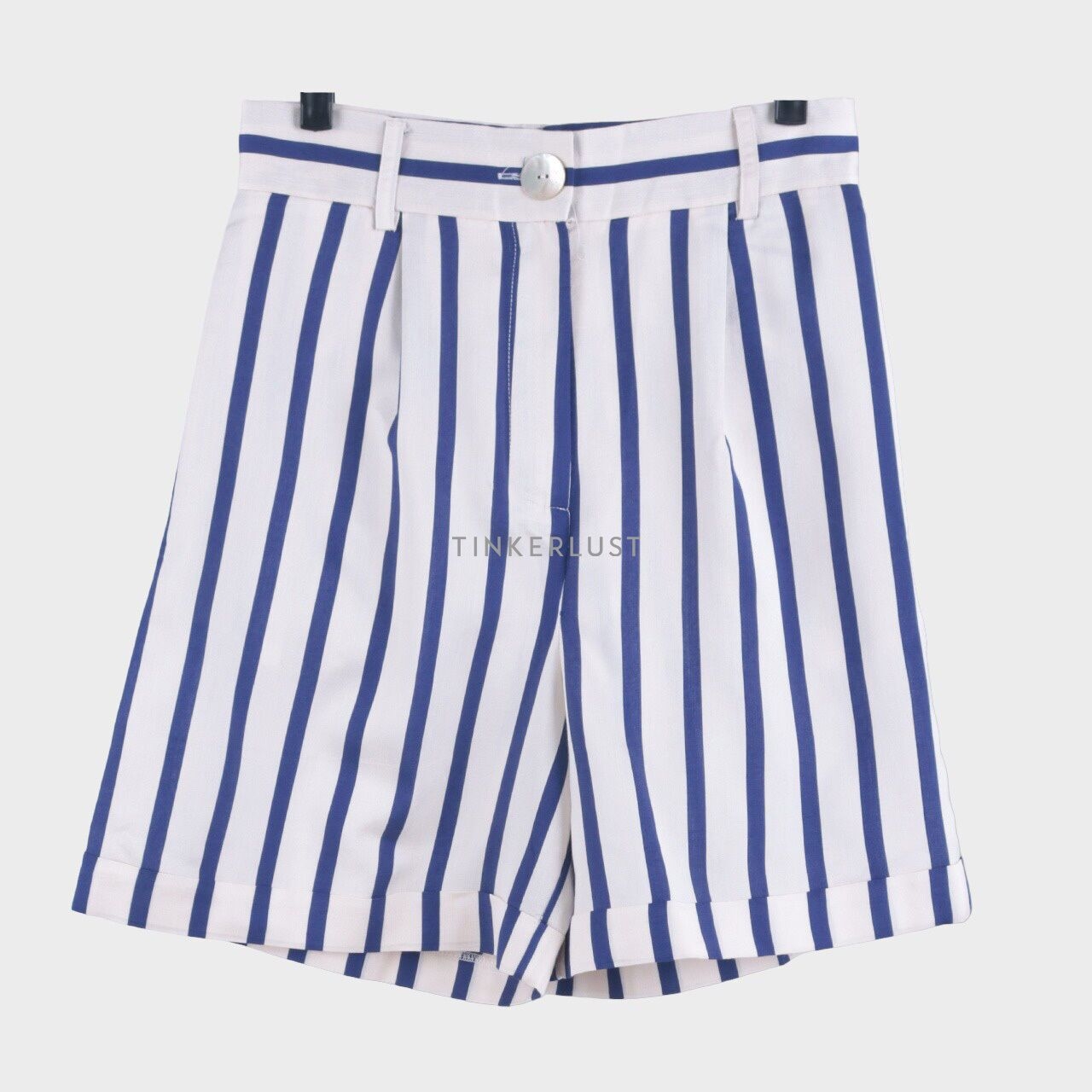 Jaspal Blue & Cream Stripes Short Pants