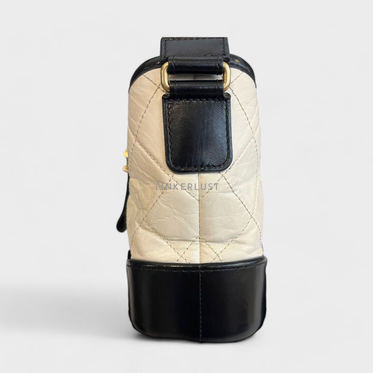 Chanel Gabrielle Small Black & White Calfskin #25 Shoulder Bag