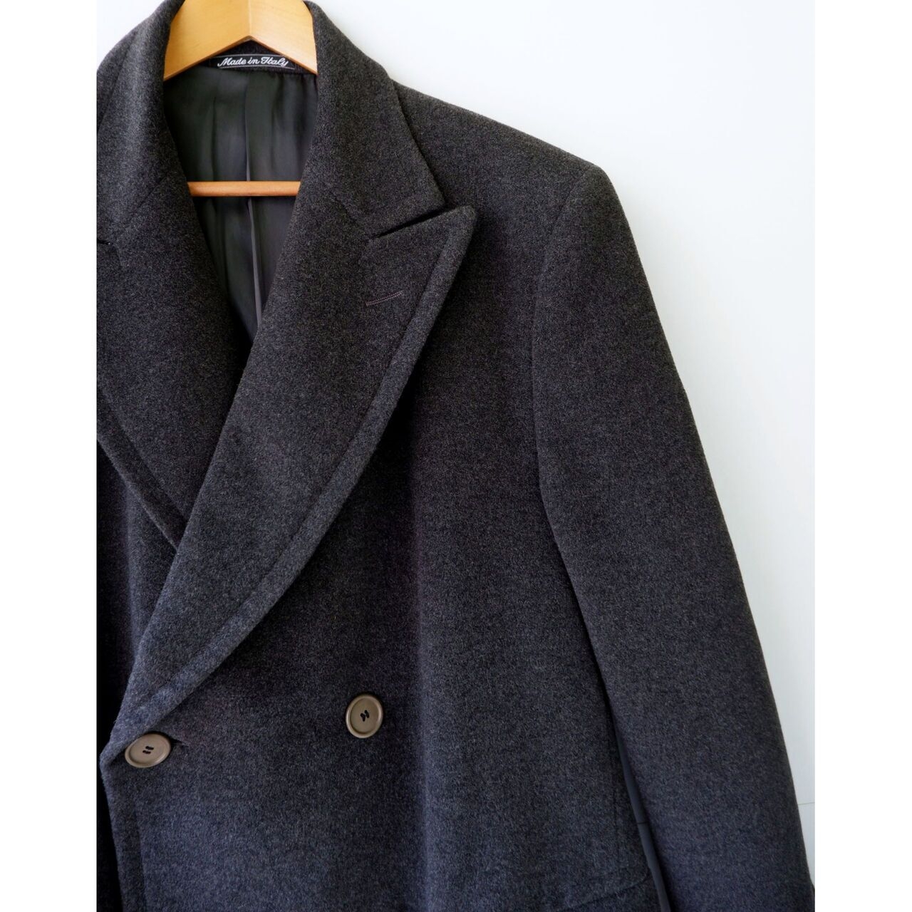Giorgio Armani Dark Grey Organic Coat