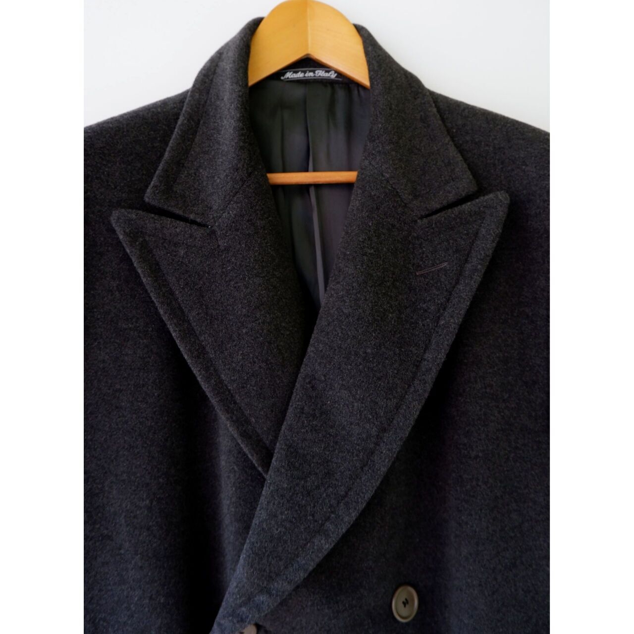 Giorgio Armani Dark Grey Organic Coat