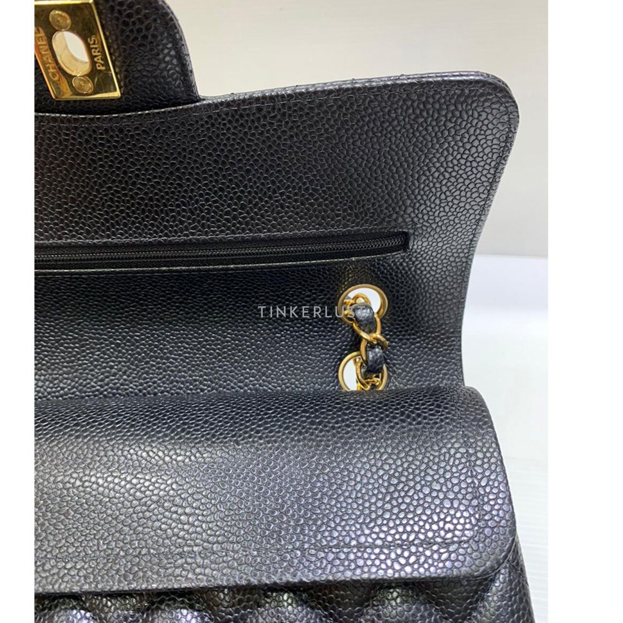 Chanel Classic Small Double Flap Bag Black Caviar GHW Chip 2023 Shoulder Bag