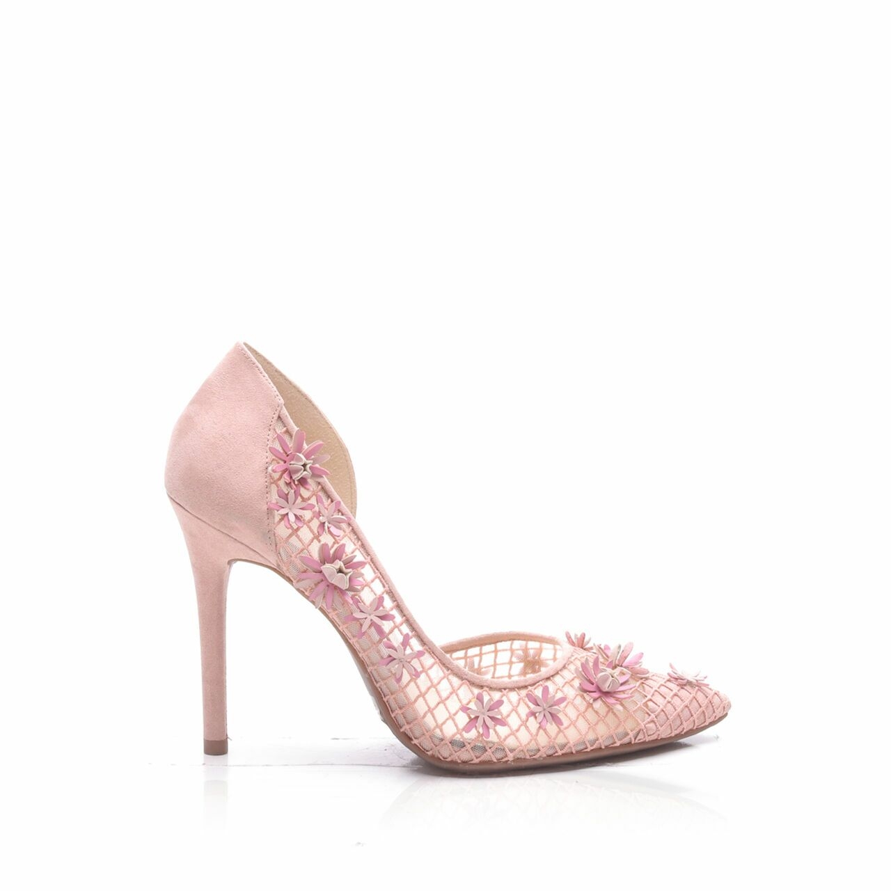 Jessica Simpson Sheer Mesh Pink Heels