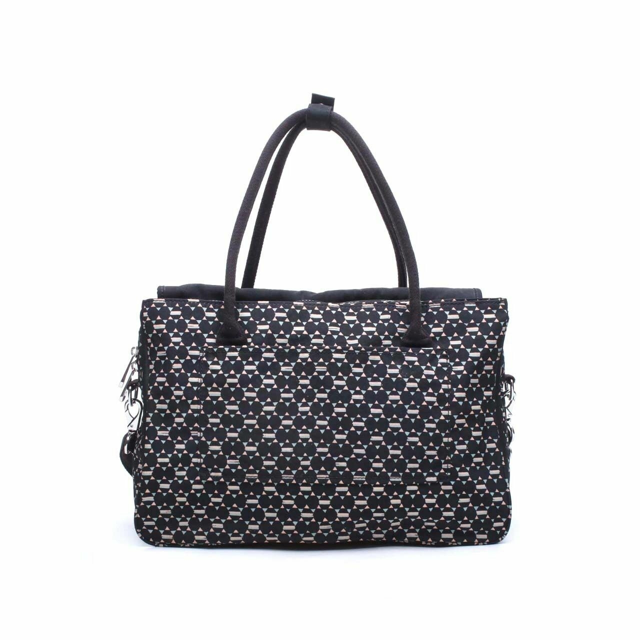 Kipling Black Pattern Satchel Bag