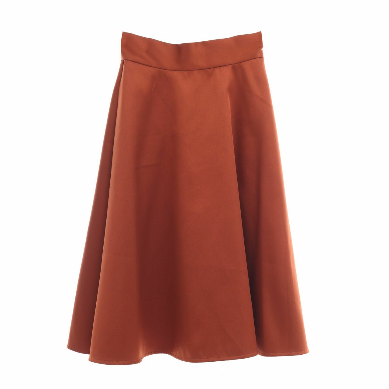 Coast Burnt Orange Midi Skirt