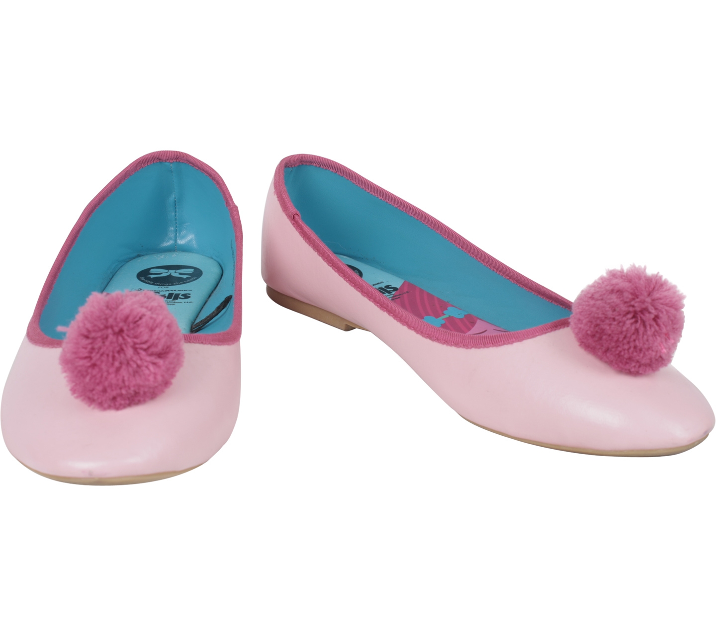 The Little Things She Needs Pink Pom-Pom Flats