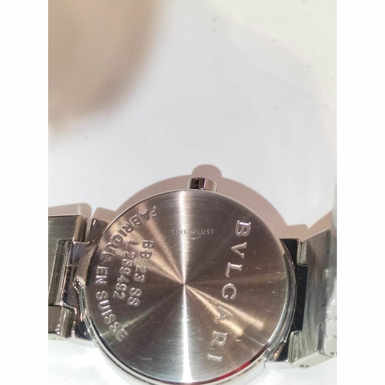Bvlgari BB 23 SS Stainless Steel Black dial 23mm Quartz Watch