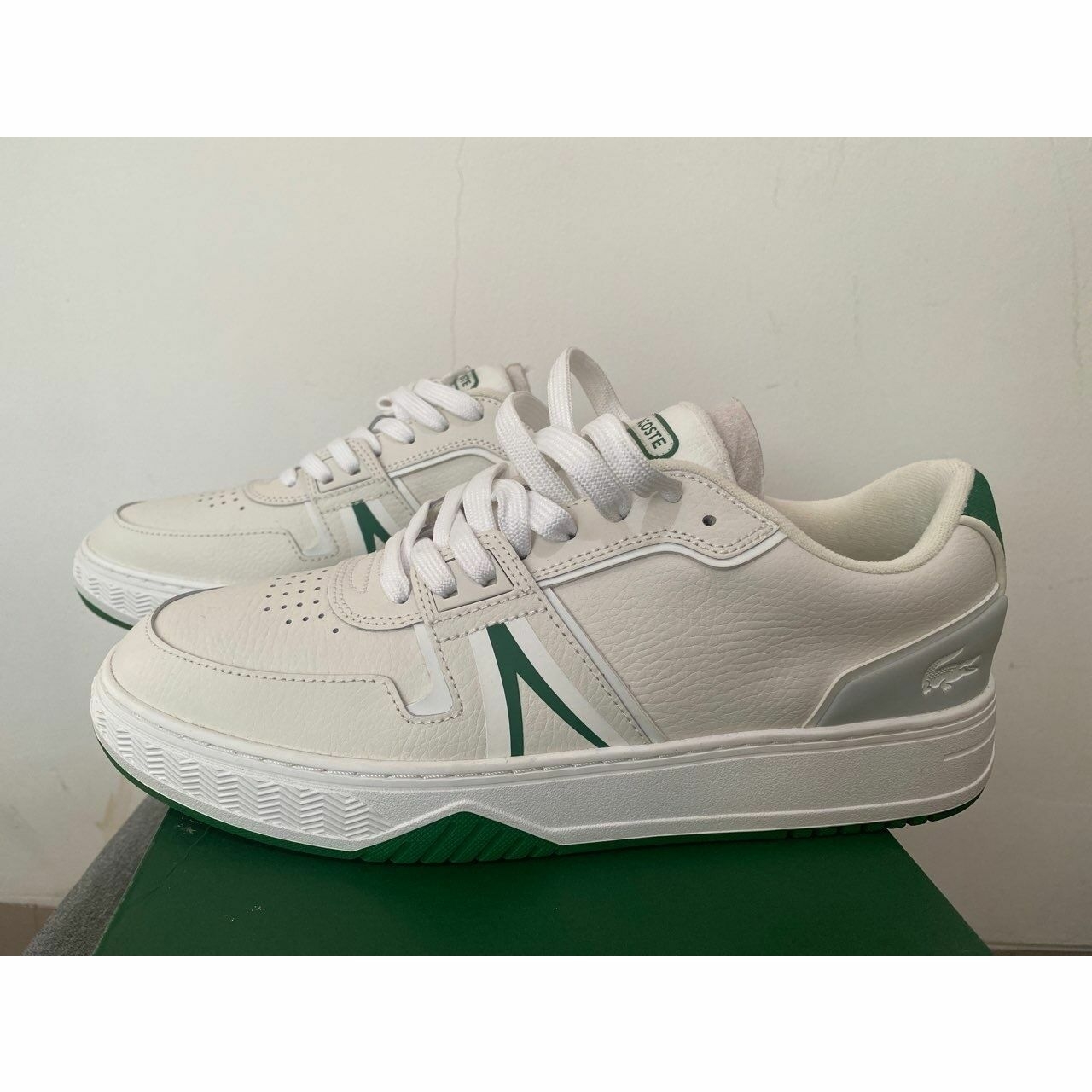 Lacoste Green & White Sneakers