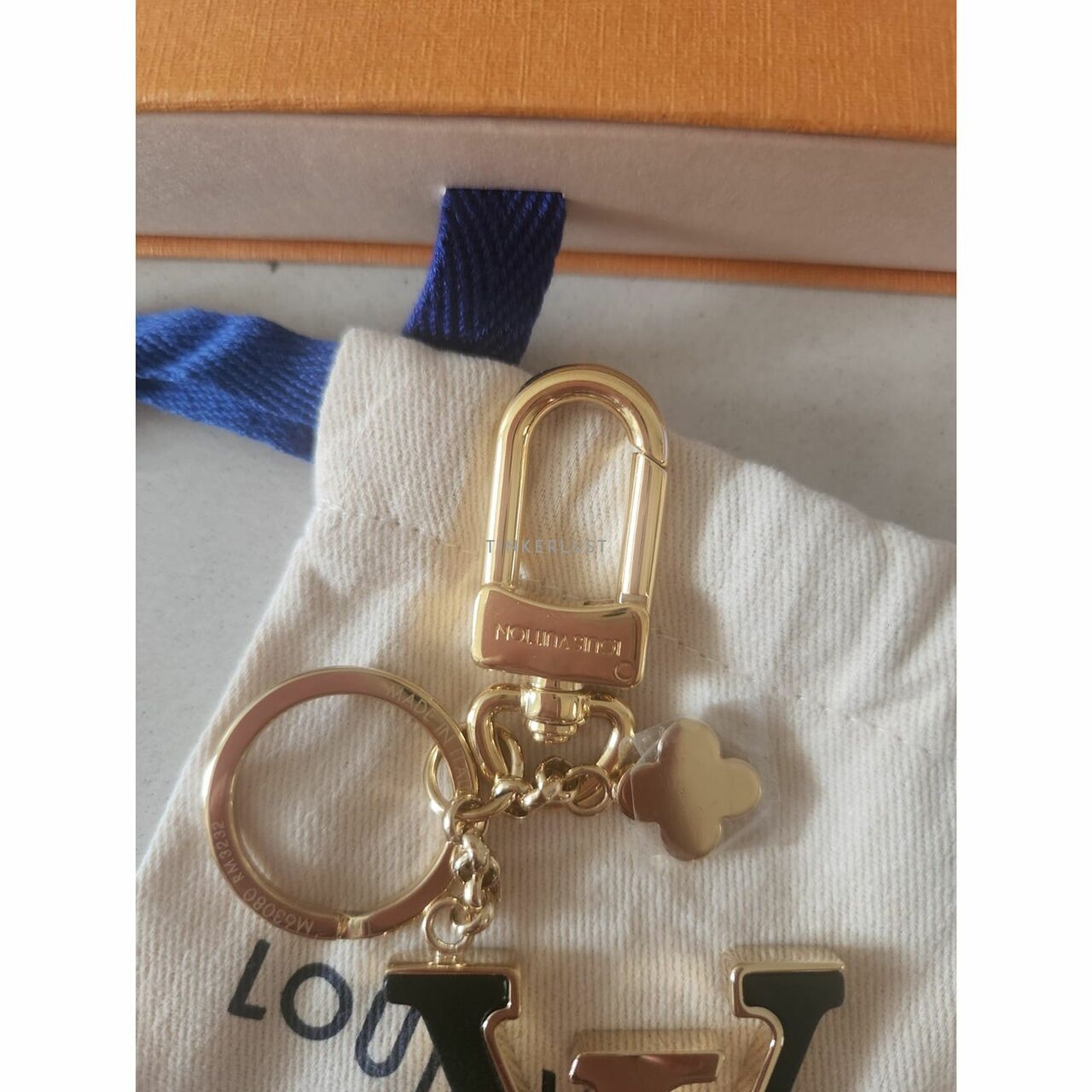 Louis Vuitton Gold Logo Keychain