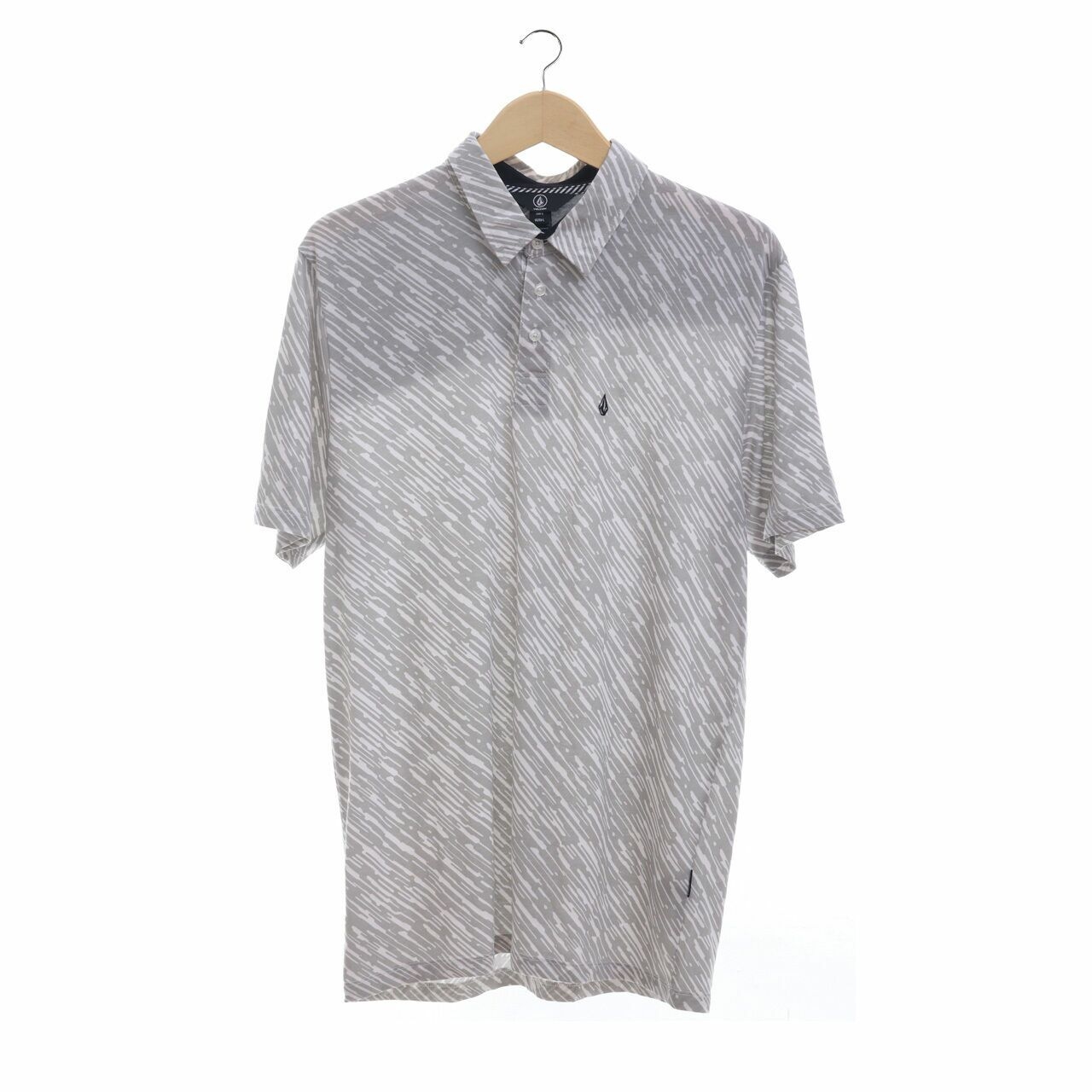 Volcom Grey & White Polo T-Shirt