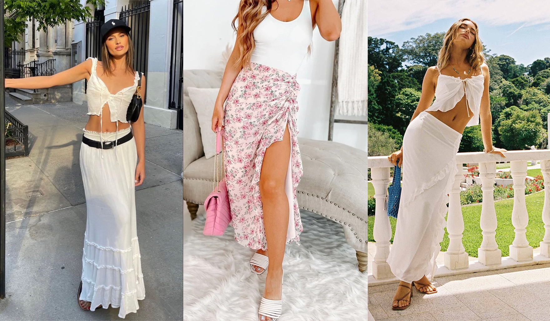 2. Effortless Vibes with Maxi Skirt
