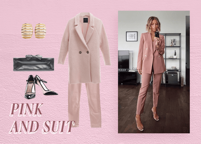 Pink and Suit