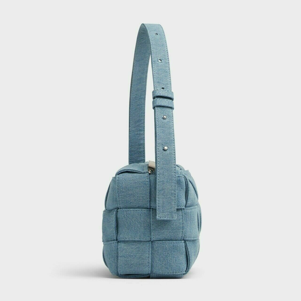 [PREORDER] Bottega Veneta Brick Cassette Indigo Washed Shoulder Bag