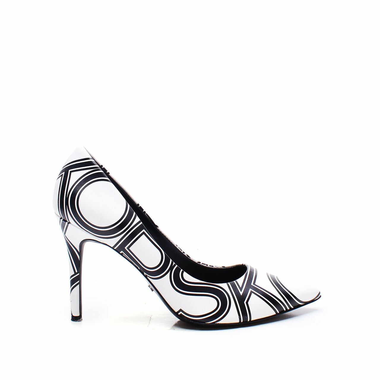 Michael Kors Black & White Leather Heels